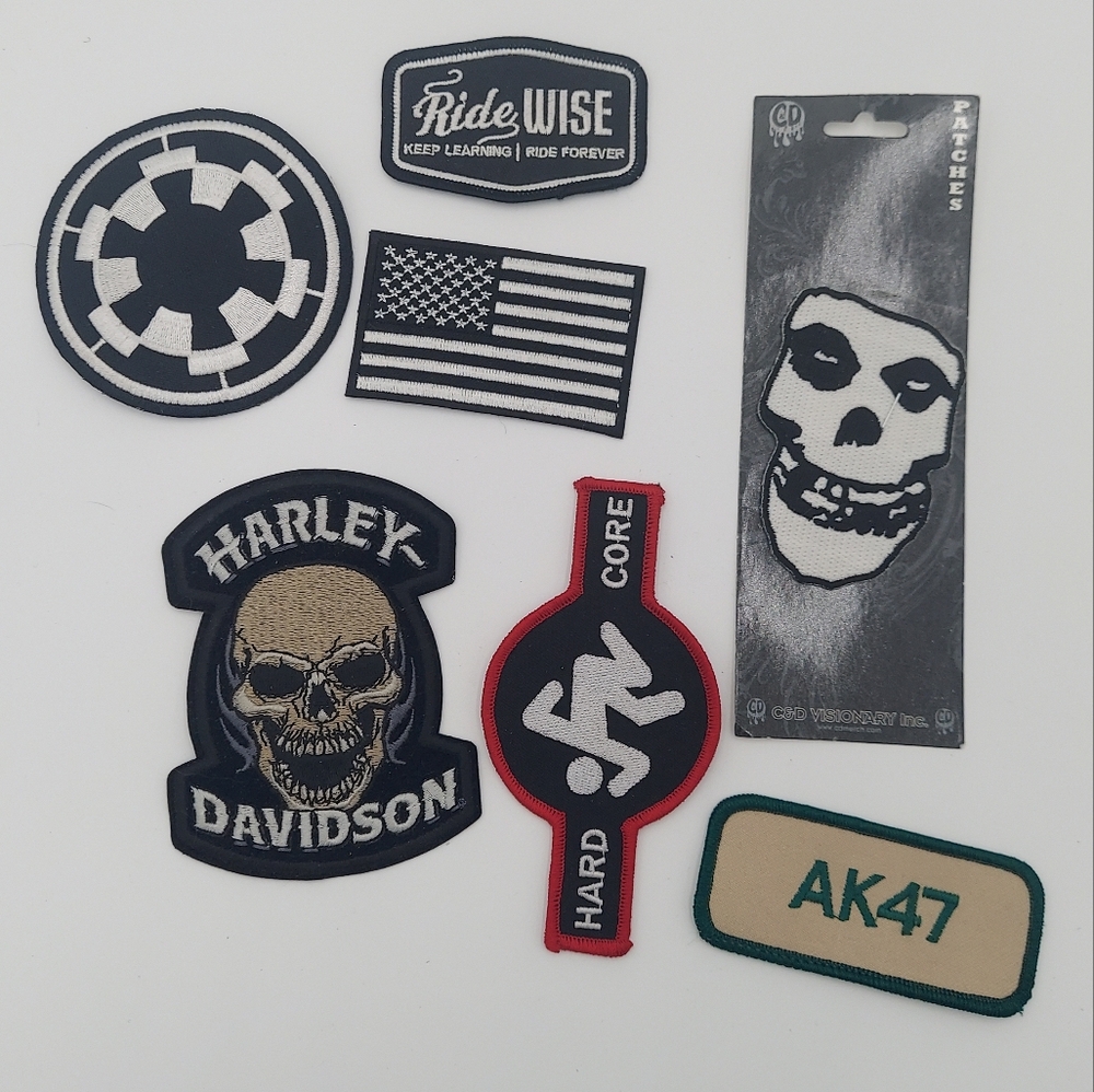 Assorted patches Harley DRI misfits
